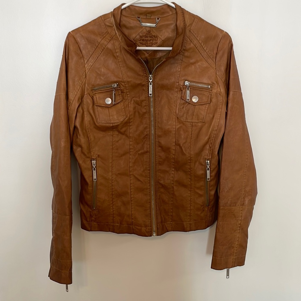 Jou Jou Faux Leather Jacket Size S